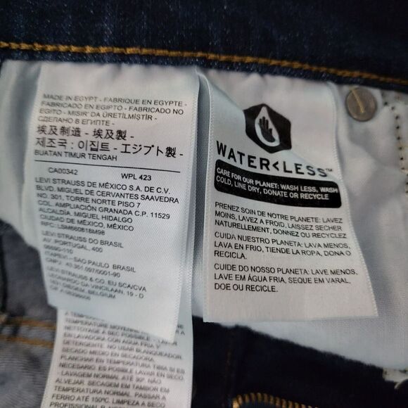 LEVI'S 505 Straight Red Tag Medium Wash Women’s Size 10 - Picture 8 of 9